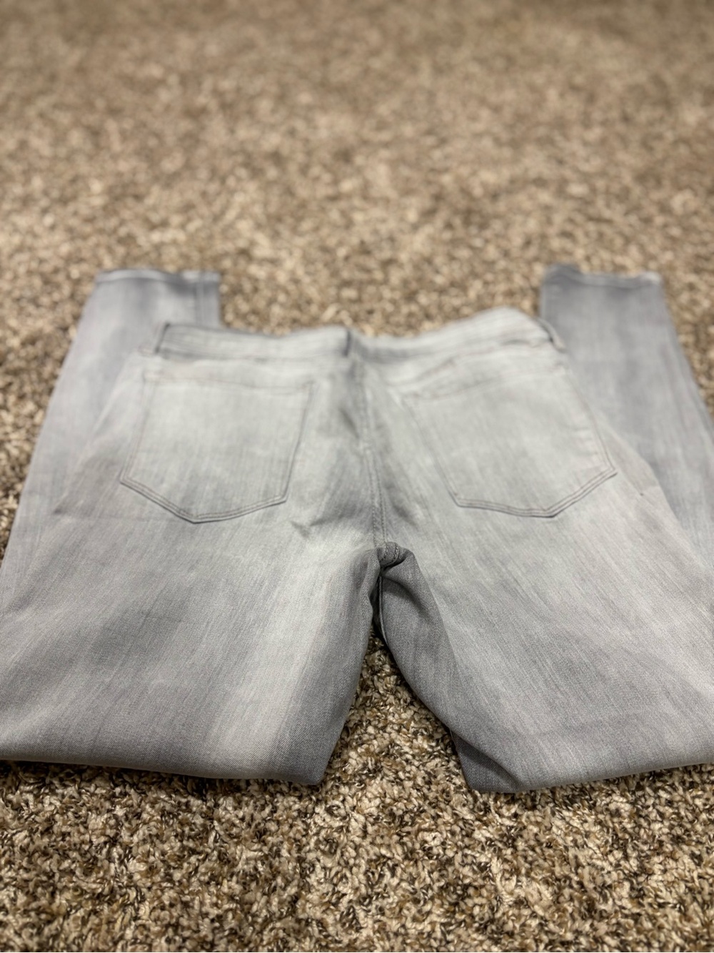 Old Navy Women's Gray Light Wash Mid Rise Skinny Slim Stretch 5-Pocket 12
